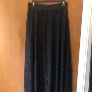 Black all lace Lularoe Lola skirt